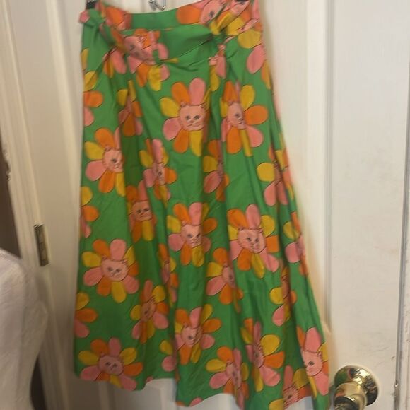 🌼 NWT Modcloth x Marisol Muro ProperlyPreened A-Line Skirt Size 10 - Picture 5 of 12